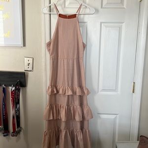 Lulus tiered midi dress